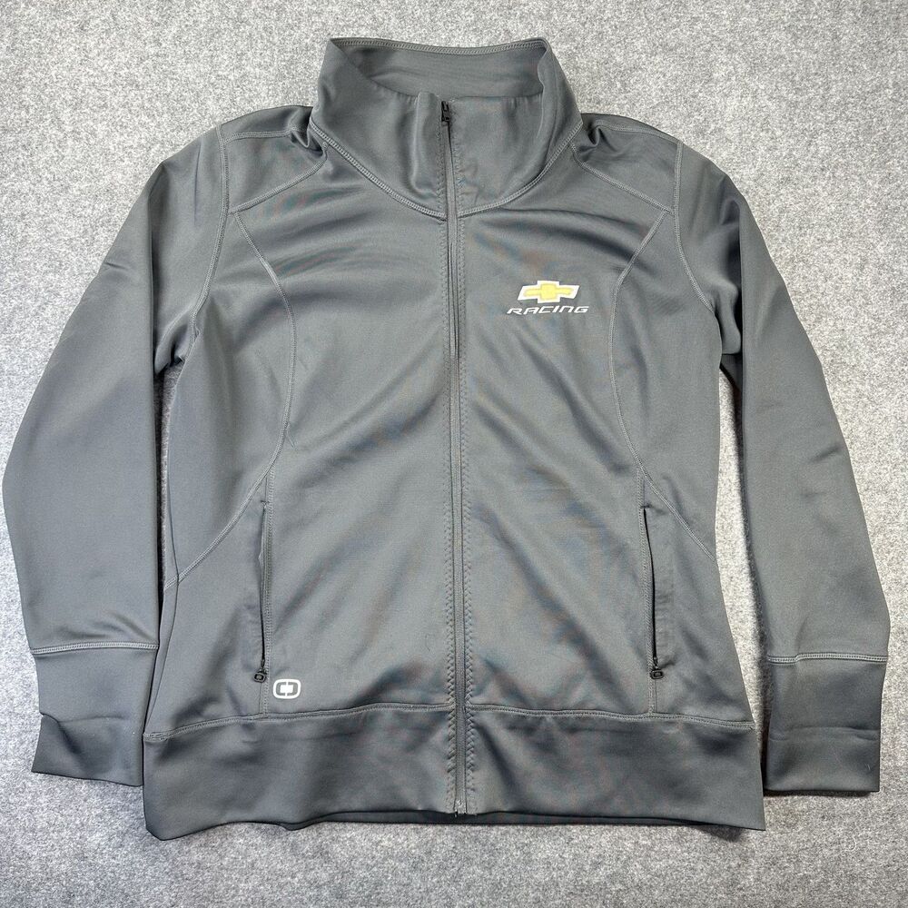 OGIO Endurance Jacket Womens 2XL Gray Full Zip Softshell Chevrolet Racing Logo